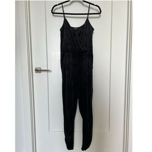 Juicy Couture Black Velvet Jumpsuit